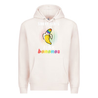 Pale Pink mens sorry girl i like bananas funny lgbt gay pride tshirt gifts Premium Hoodie - linhVisuals