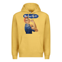 Antique Gold rosie the riveter shirt we can do it feminist retro t shirt Premium Hoodie - linhVisuals