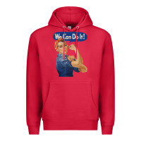 Cardinal rosie the riveter shirt we can do it feminist retro t shirt Premium Hoodie - linhVisuals