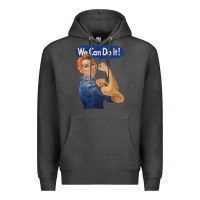 Rosie The Riveter Shirt We Can Do It Feminist Retro T Shirt Premium Hoodie | Teevron