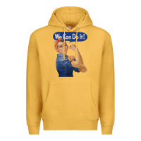 Mustard rosie the riveter shirt we can do it feminist retro t shirt Premium Hoodie - linhVisuals