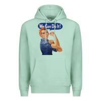 Seafoam rosie the riveter shirt we can do it feminist retro t shirt Premium Hoodie - linhVisuals