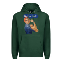 Sports Green rosie the riveter shirt we can do it feminist retro t shirt Premium Hoodie - linhVisuals