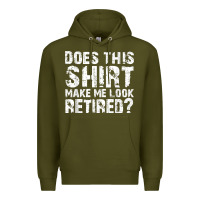 Army Green retirement gifts for men funny retirement shirt for party Premium Hoodie - linhVisuals
