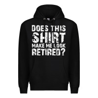 Black retirement gifts for men funny retirement shirt for party Premium Hoodie - linhVisuals