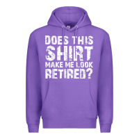 Purple retirement gifts for men funny retirement shirt for party Premium Hoodie - linhVisuals