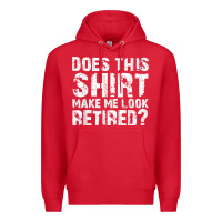 Red retirement gifts for men funny retirement shirt for party Premium Hoodie - linhVisuals