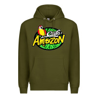 Army Green cafe #amazon Premium Hoodie - linhVisuals