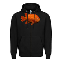 Black California Garibaldi Fish Zipper Hoodie - RanaPortraitStore