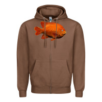 Chestnut California Garibaldi Fish Zipper Hoodie - RanaPortraitStore