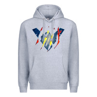 Heather Grey nightwing super hero Premium Hoodie - linhVisuals