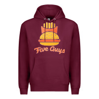 Burgundy five guys Premium Hoodie - linhVisuals