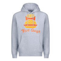 Heather Grey five guys Premium Hoodie - linhVisuals