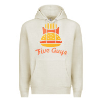 Oatmeal Heather five guys Premium Hoodie - linhVisuals