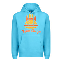 Ocean Blue five guys Premium Hoodie - linhVisuals