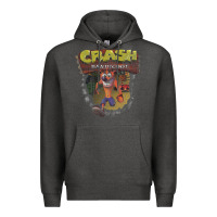 Charcoal Heather crash bandicoot 1966 Premium Hoodie - linhVisuals