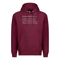Burgundy musician definition Premium Hoodie - linhVisuals