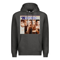 Charcoal Heather n sync [tw] Premium Hoodie - linhVisuals
