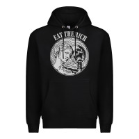 Black eat the rich Premium Hoodie - linhVisuals