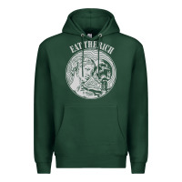 Sports Green eat the rich Premium Hoodie - linhVisuals