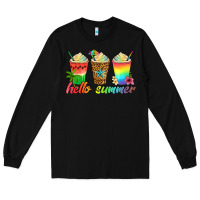 Black hello summer Long Sleeve Tee - Artiststas