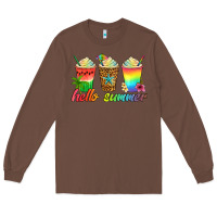 Chestnut hello summer Long Sleeve Tee - Artiststas