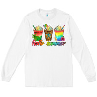 White hello summer Long Sleeve Tee - Artiststas