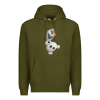 Army Green olaf frozen 01 Premium Hoodie - linhVisuals