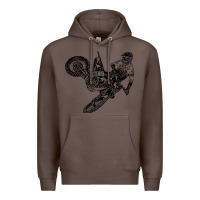 Coffee Eli Tomac Jump Illustration Premium Hoodie - linhVisuals