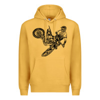 Mustard Eli Tomac Jump Illustration Premium Hoodie - linhVisuals