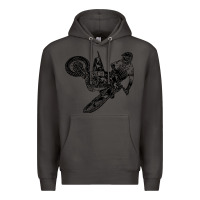 Smoke Eli Tomac Jump Illustration Premium Hoodie - linhVisuals