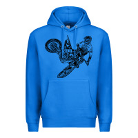True Royal Eli Tomac Jump Illustration Premium Hoodie - linhVisuals