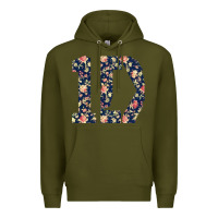Army Green one direction flower [tw] Premium Hoodie - linhVisuals