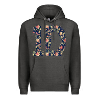 Charcoal Heather one direction flower [tw] Premium Hoodie - linhVisuals