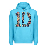 Ocean Blue one direction flower [tw] Premium Hoodie - linhVisuals