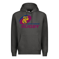 Charcoal Heather queensland rugby Premium Hoodie - linhVisuals