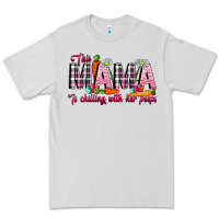 Dove Grey This Mama Is Chilling With Her Peeps Premium Tee - CowhideDigitalArt