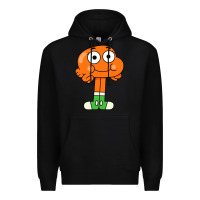 Black darwin Premium Hoodie - linhVisuals