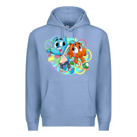 Colony Blue gumball and darwin Premium Hoodie - linhVisuals