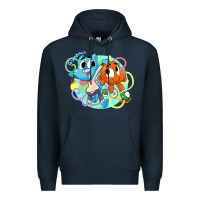 Navy gumball and darwin Premium Hoodie - linhVisuals