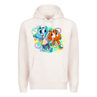 Pale Pink gumball and darwin Premium Hoodie - linhVisuals