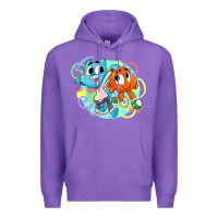 Purple gumball and darwin Premium Hoodie - linhVisuals