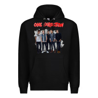 Black one direction watercolor [tw] Premium Hoodie - linhVisuals