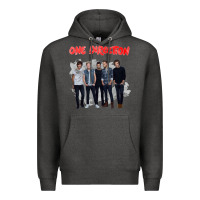 Charcoal Heather one direction watercolor [tw] Premium Hoodie - linhVisuals