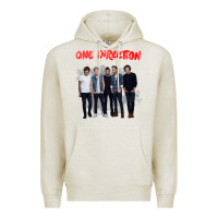 Oatmeal Heather one direction watercolor [tw] Premium Hoodie - linhVisuals