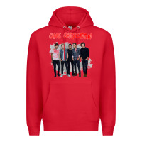 Red one direction watercolor [tw] Premium Hoodie - linhVisuals