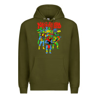 Army Green king gizzard and the lizard wizard Premium Hoodie - linhVisuals