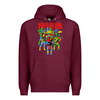 Burgundy king gizzard and the lizard wizard Premium Hoodie - linhVisuals