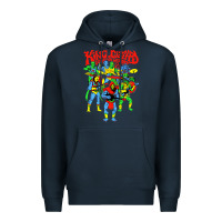 Navy king gizzard and the lizard wizard Premium Hoodie - linhVisuals