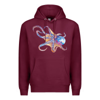 Burgundy octopus t  shirtoctopus t  shirt Premium Hoodie - linhVisuals